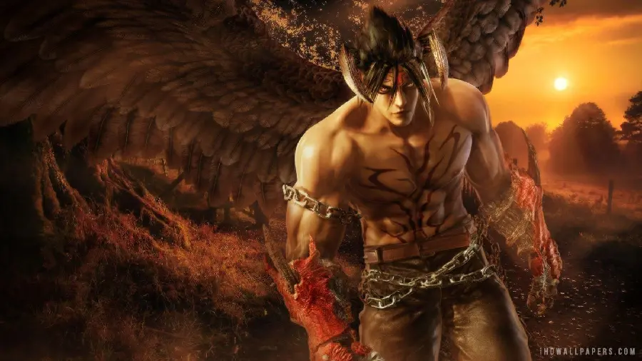 Jin Kazama high-quality and printable wallpaper
