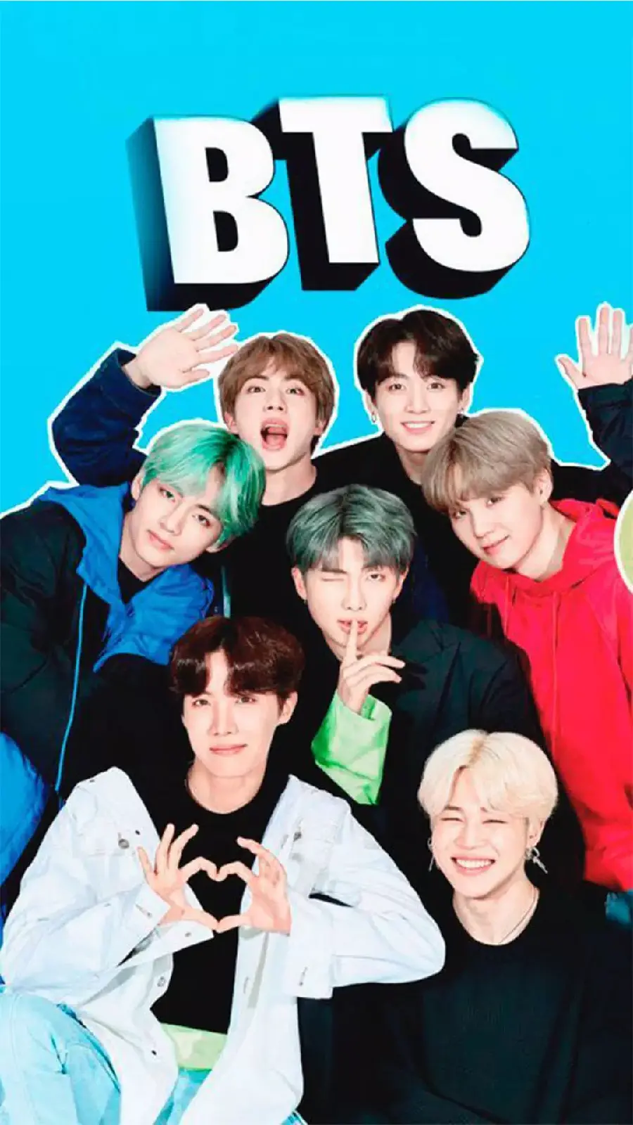 Background Image from the Super Famous BTS Group