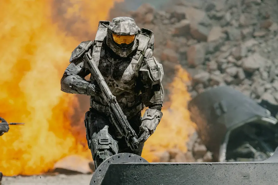 Wallpaper of Master Chief in the American video game Halo
