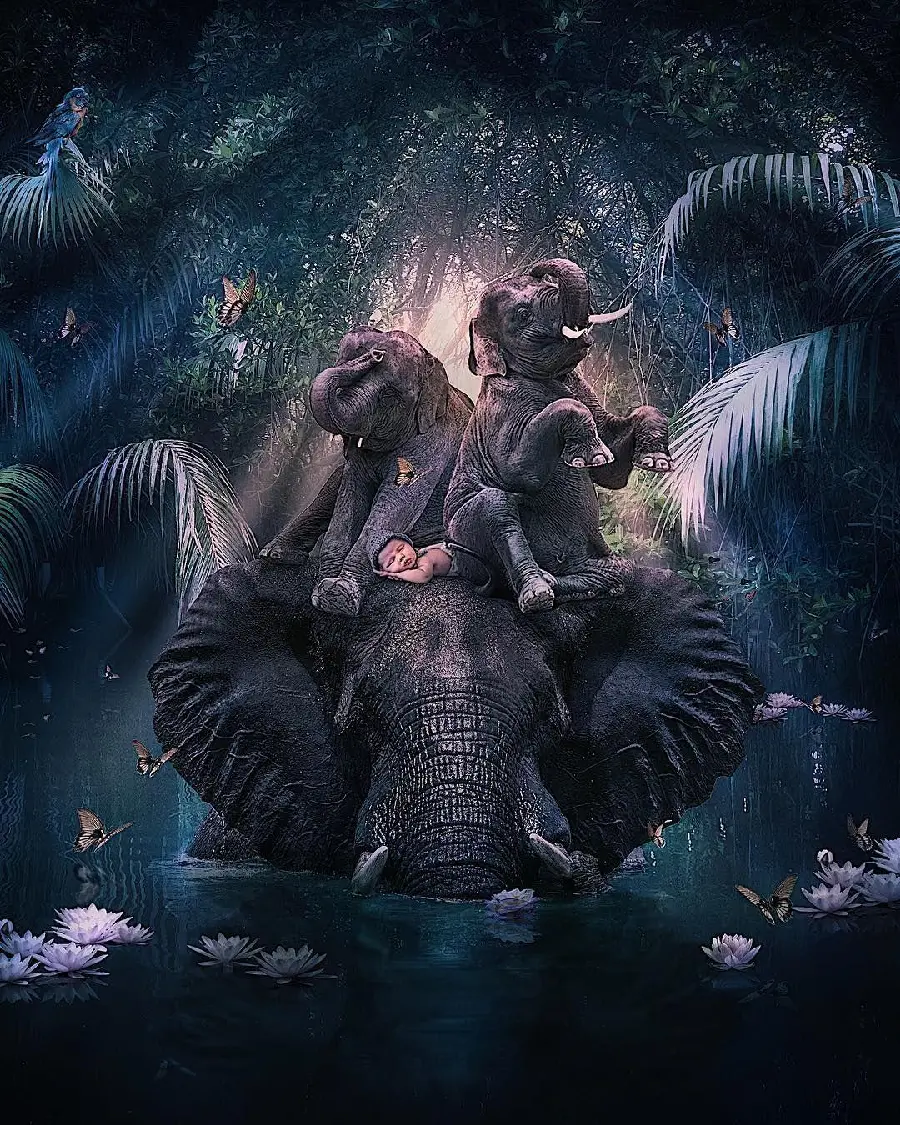 Light animal wallpaper Surrealism or hyperrealism from the essence of the reference photo 