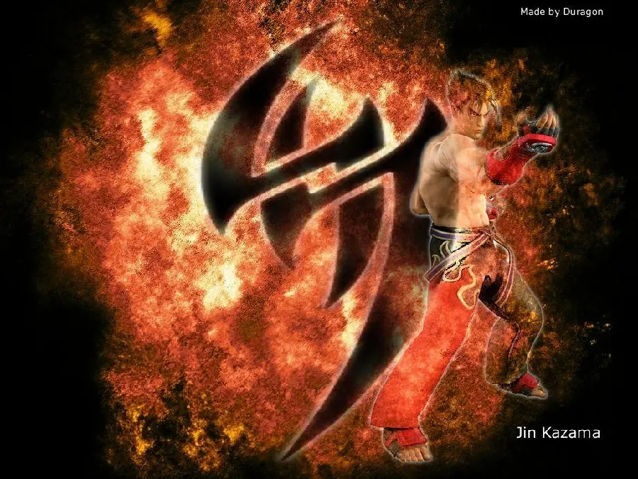 Stock image of Jin Kazama's tattoo