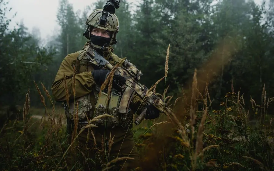 Background of special forces and Russian soldier FULL HD