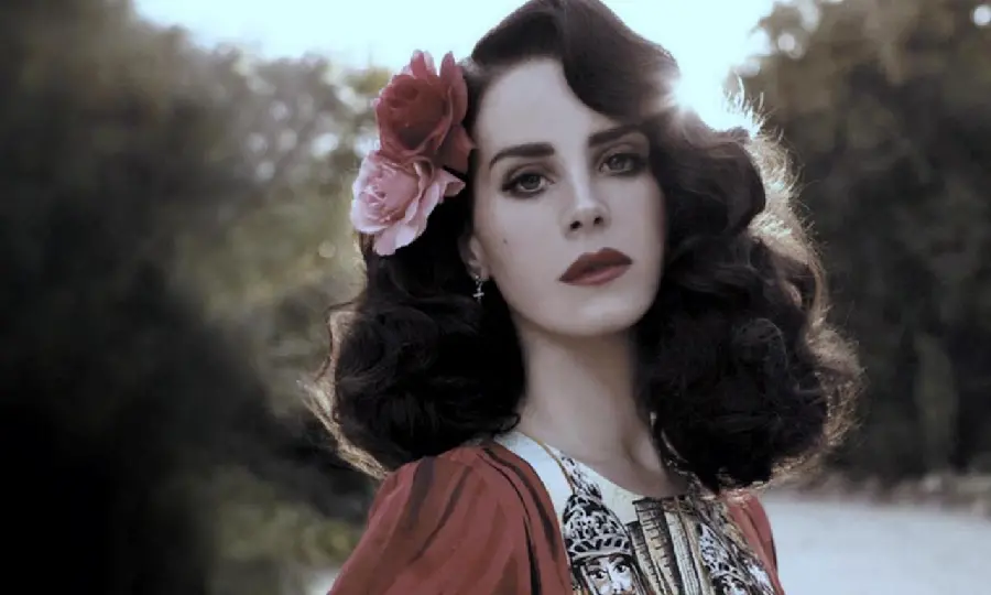 Beautiful photo of the famous American singer Lana Del Rey