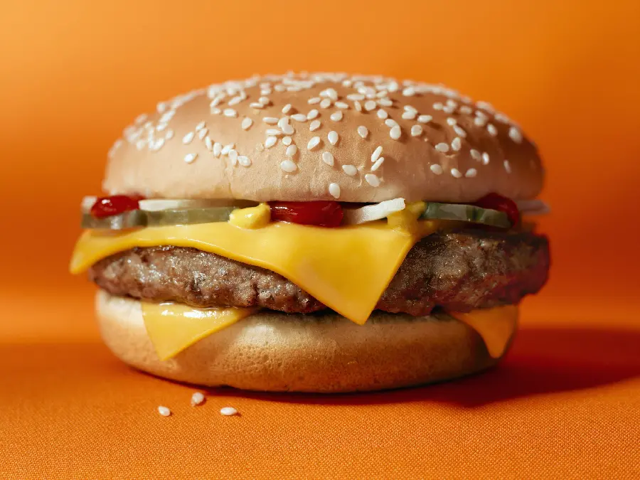 New and cool background of hamburgers suitable for banner printing in fast food restaurants