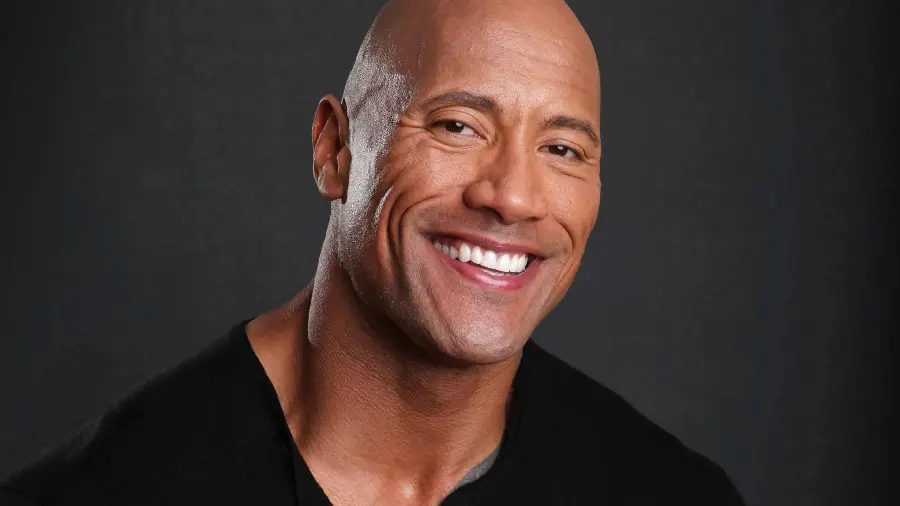 Wallpaper of Dwayne Johnson, nicknamed The Rock, a popular Hollywood actor