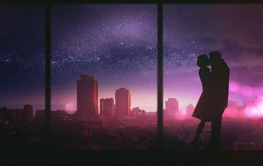 Romantic 4K image with a sense of true love
