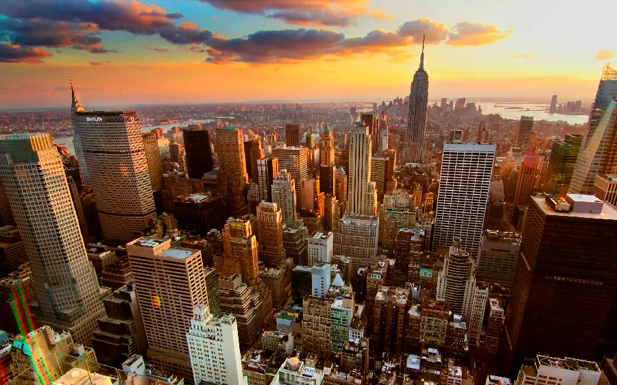 Wallpaper 2023 of New York skyscrapers selected background for computer screen 