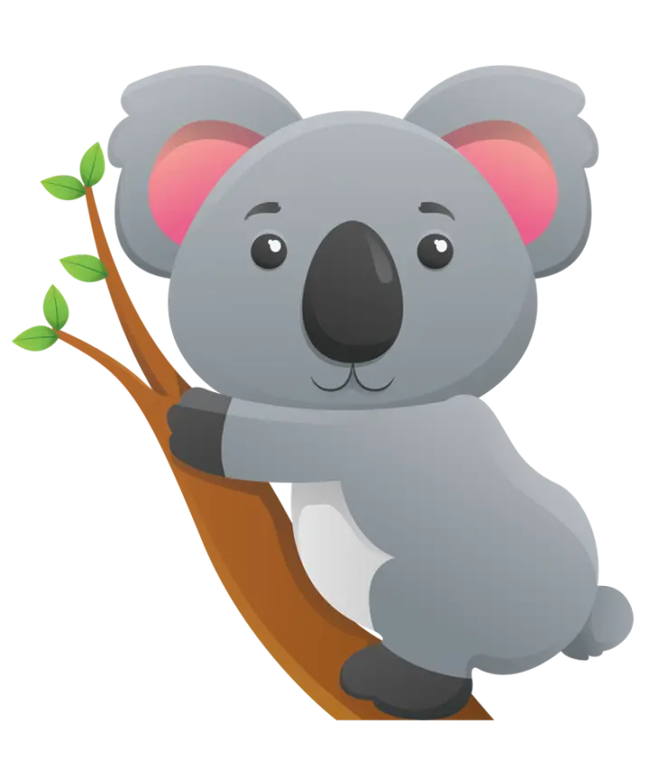Most viewed PNG photo of a koala without a background and background 