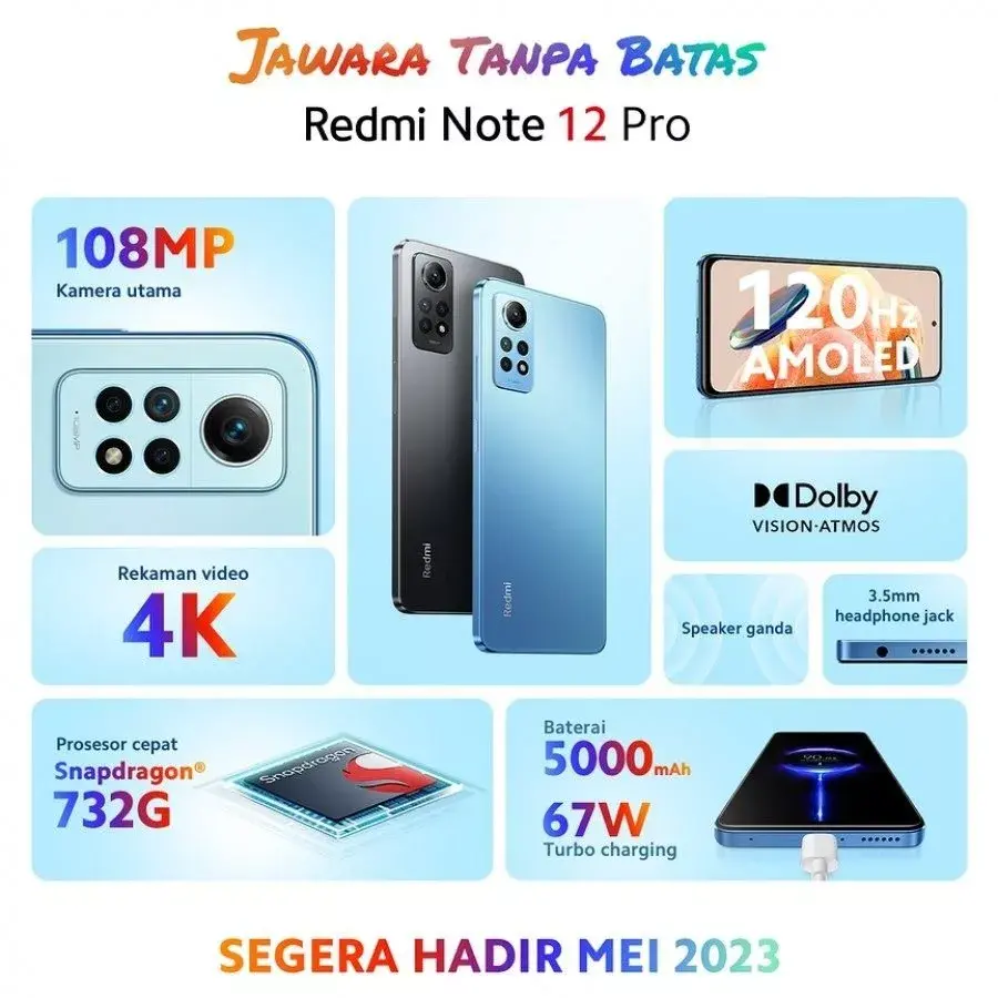 Xiaomi Redmi Note 12 4G Mobile Phone Specifications 