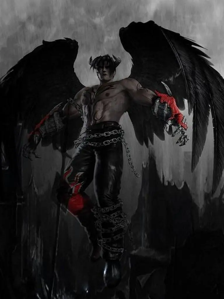 Jin Kazama Stock for Printing on the Cover of the Office