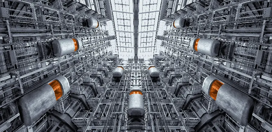 High quality photo of industrial equipment and facilities