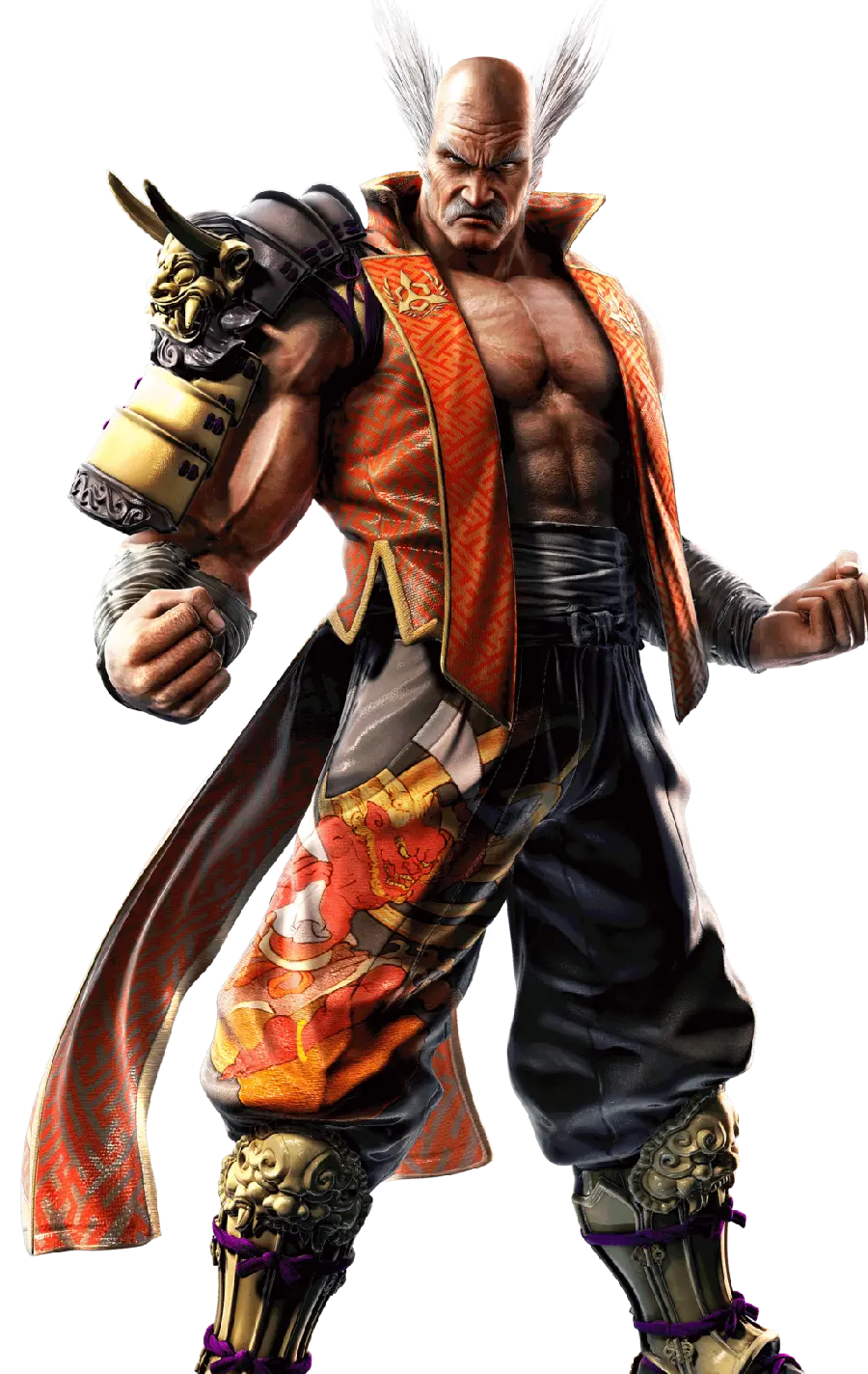 Heihachi Mishima wallpaper on white background