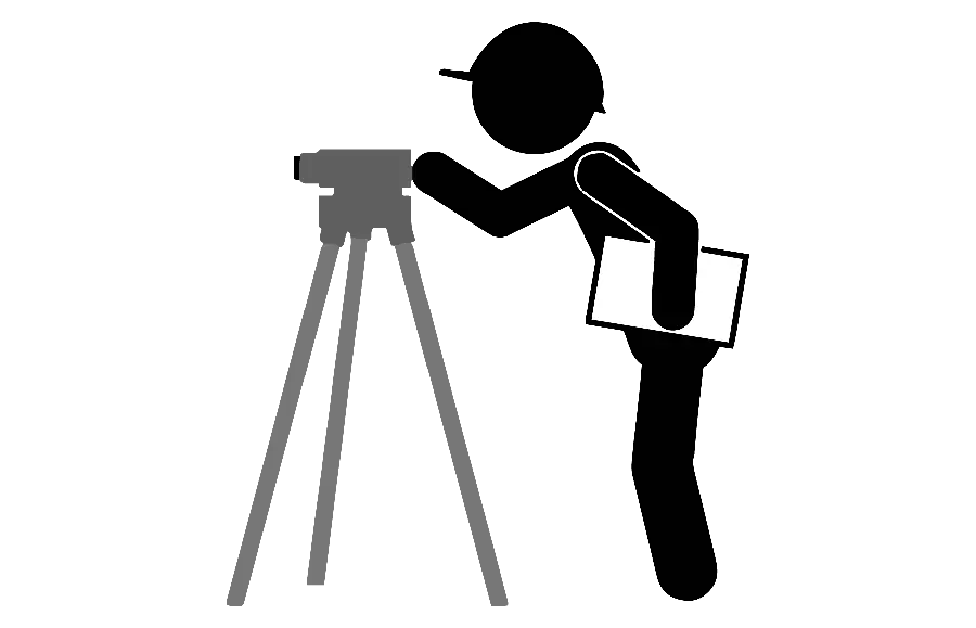 Photo of a civil engineer or building engineer in PNG format