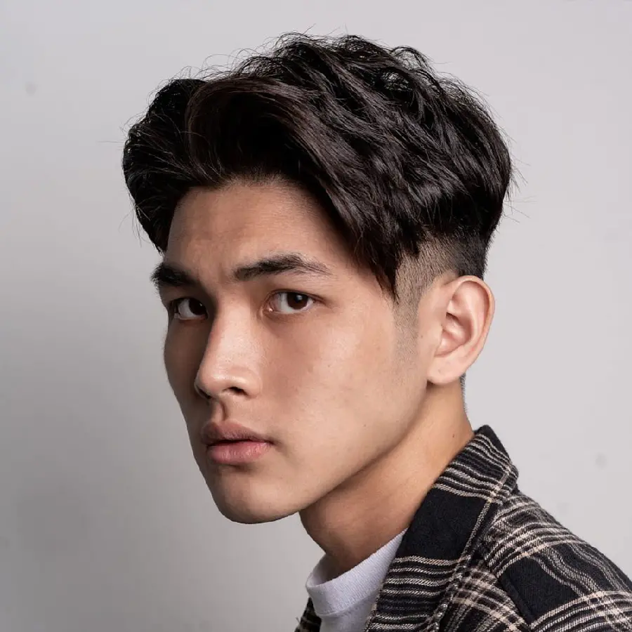Background of men's and boys' hairstyles suitable for Asian faces 2024 and 1403