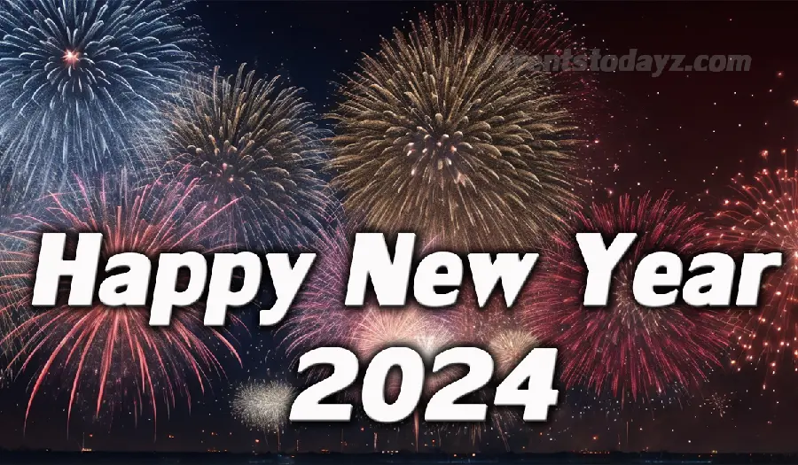 Simple and high-quality picture for New Year and Christmas 2024 greetings