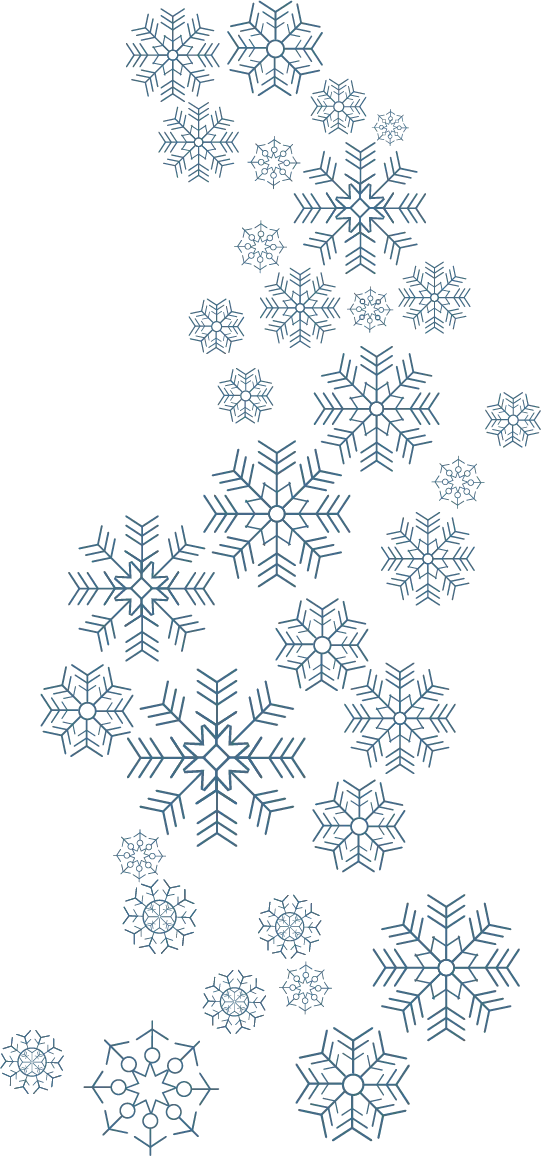 PNG photo of computer graphics two-dimensional snowflake painting 