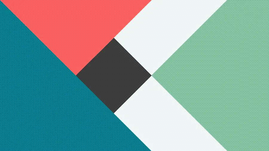 Colorful minimalist wallpaper created with geometric shapes
