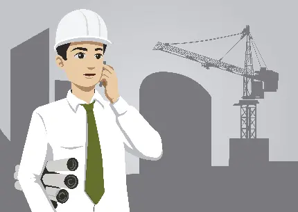 Cutout PNG images of civil engineers with transparent background