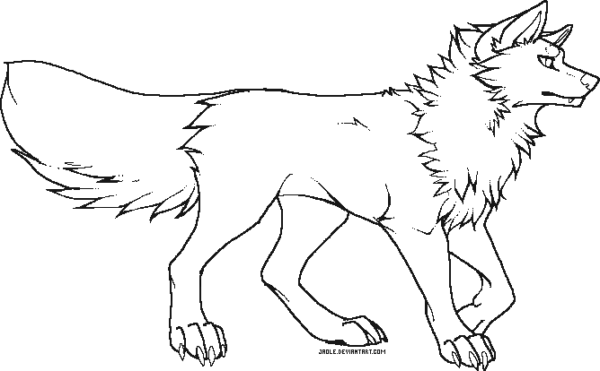 Awesome Background of Black and White Wolf Painting PNG
