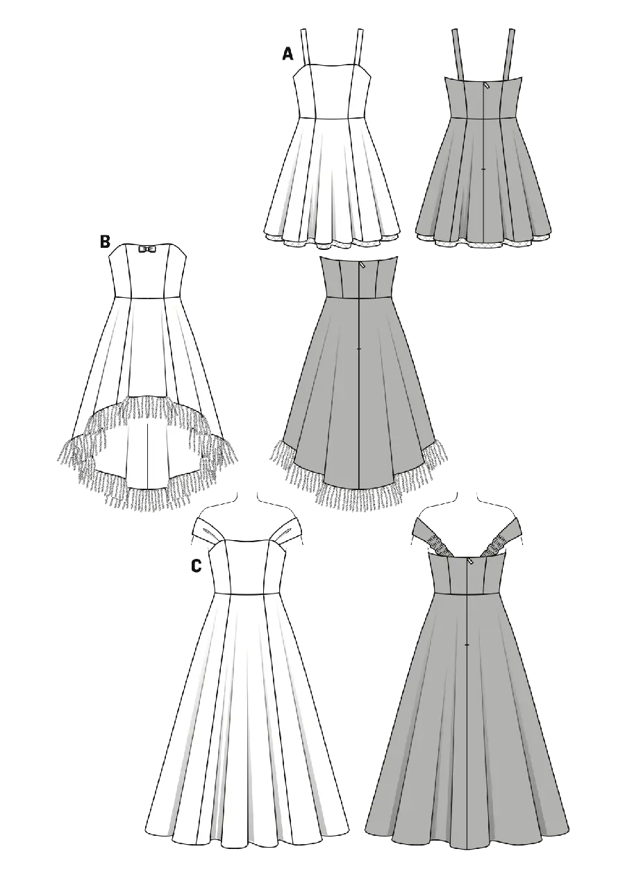 Sample image of evening dresses for parties