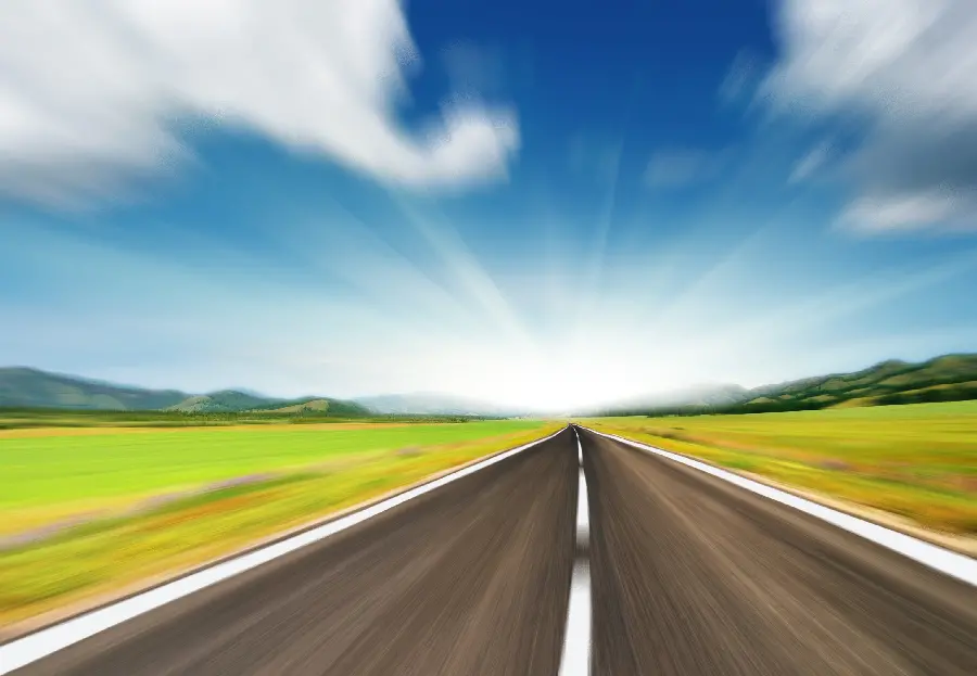Beautiful road quality image