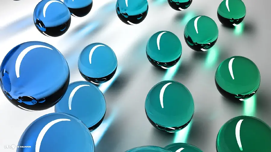 High quality photo of glass marbles