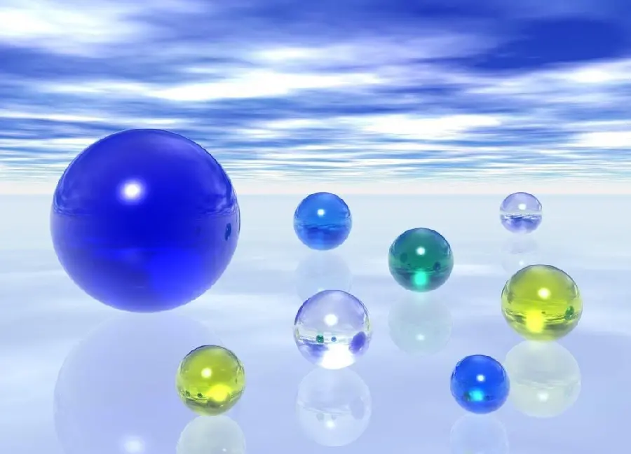 3D and fantasy glass marble
