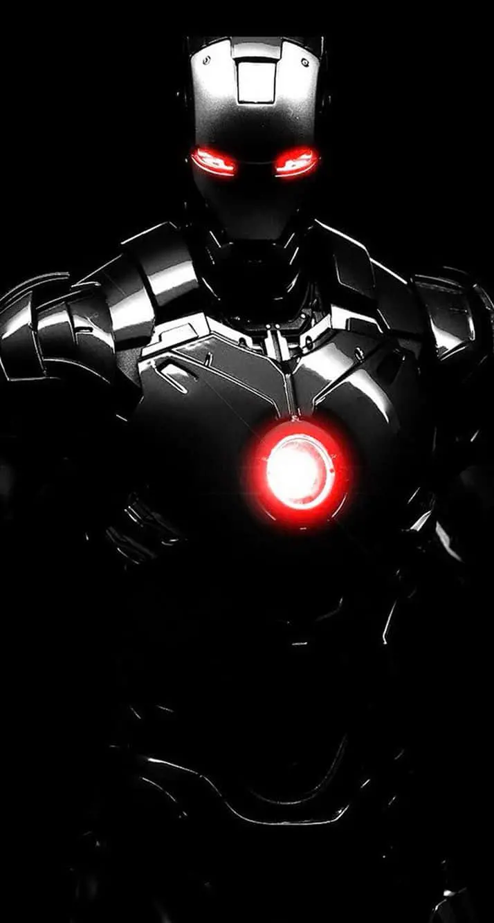 Background image of a war machine with a black background for iPhone