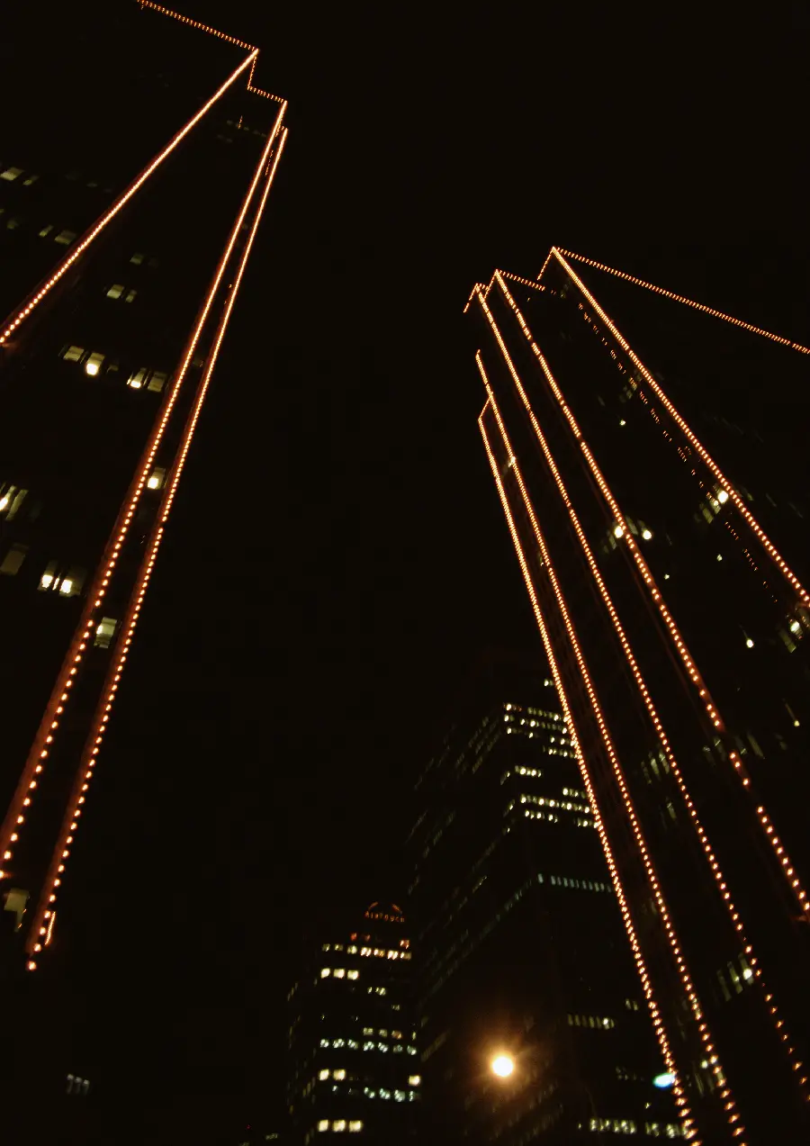 High Quality Photo of Commercial Tower at Night