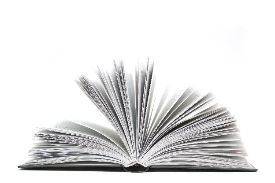 Photo of a book on a white background