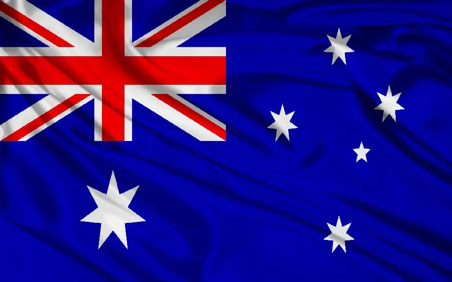 Australian blue flag high quality photo