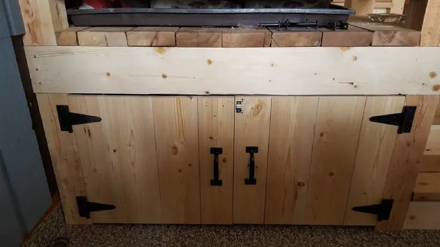 High quality and free photo of a wooden wardrobe