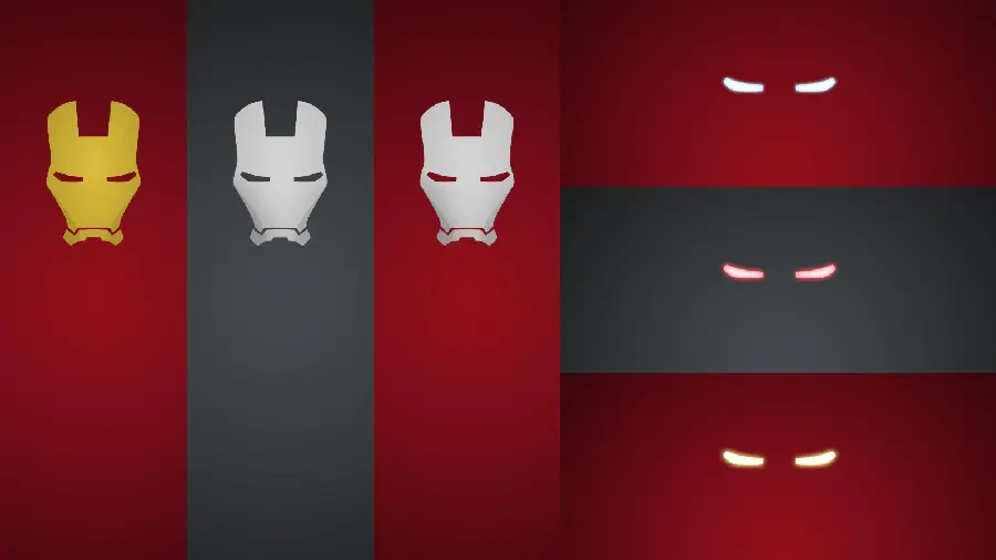 Cool Stock Photo with Amazing Design of Iron Man in Minimal Style