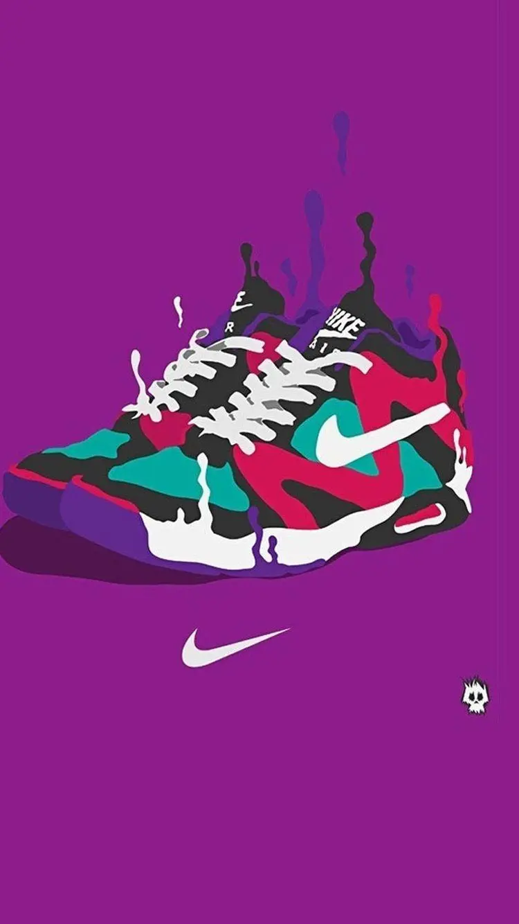 Purple Nike Shoes Wallpaper for Mobile Phone Free Download
