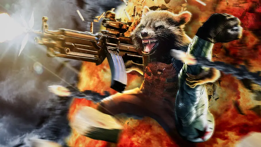 Rocket Raccoon Desktop Background Image
