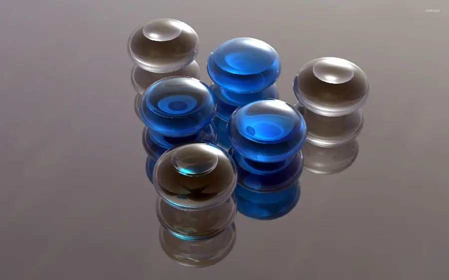Decorative glass marble for decorations