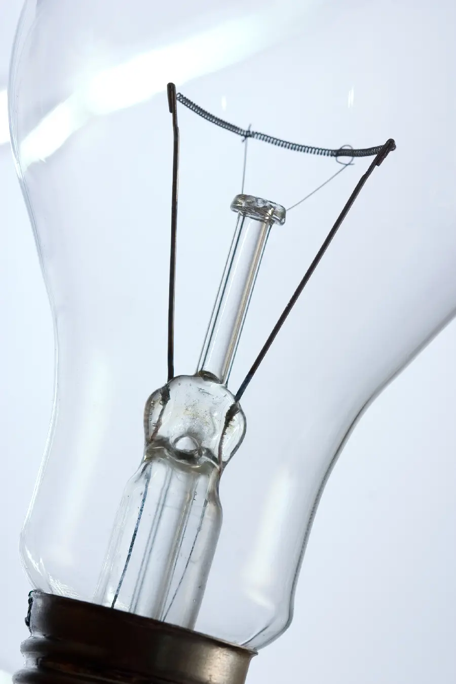 High quality photo of old light bulb close up