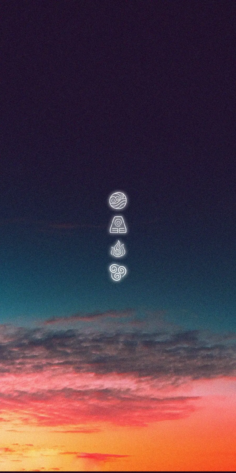 Very beautiful background for the phone with Avatar elements design