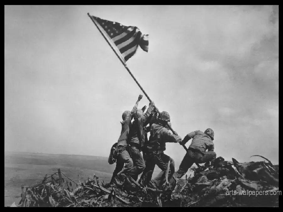 Picture of American soldiers in World War II