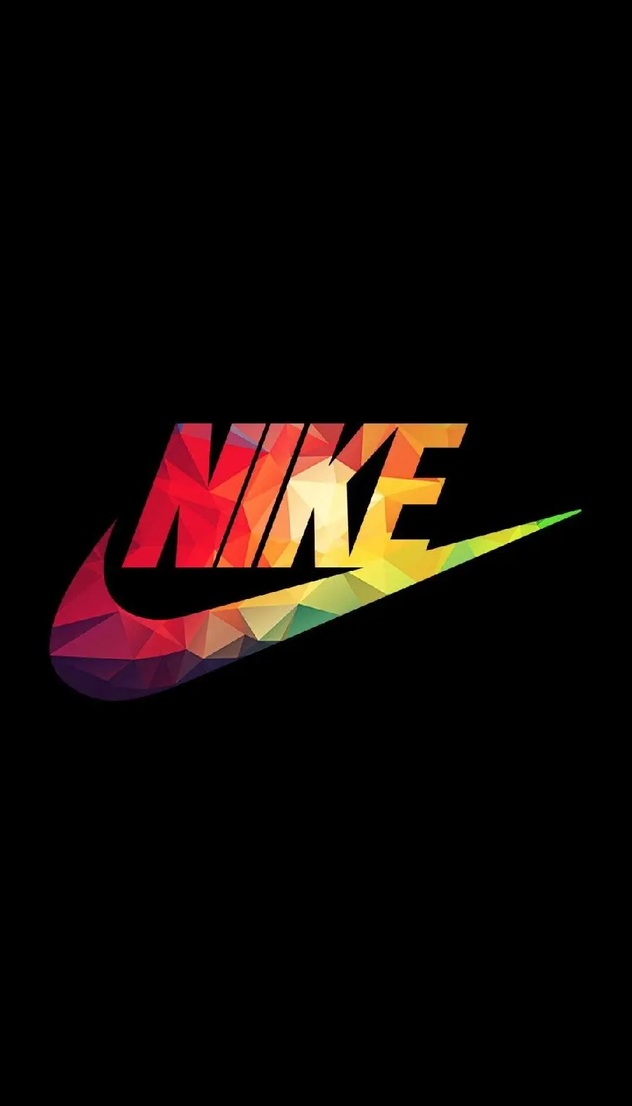 Download iPhone Wallpaper with Nike Logo Black Background