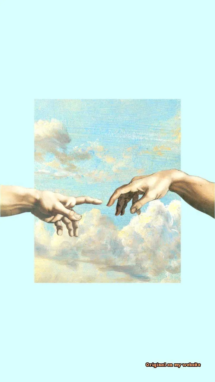 Digital photo of Michelangelo's hands