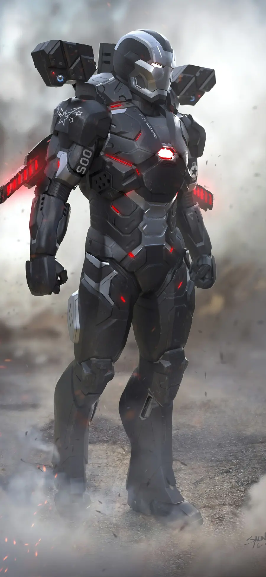 Amazing war machine profile picture for iPhone