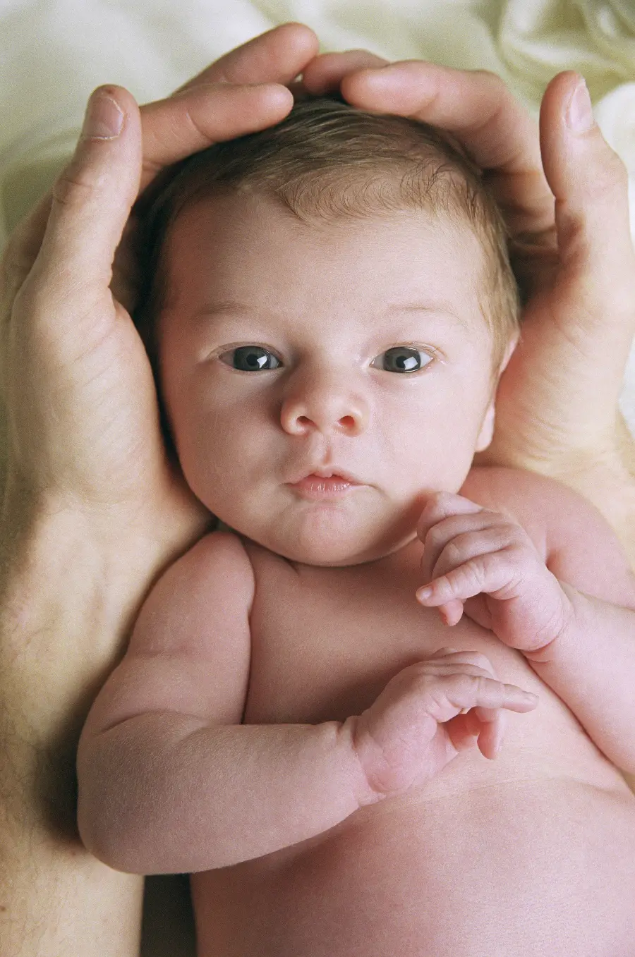 Cute baby girl and newborn girl photo