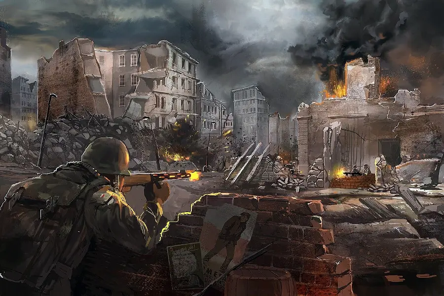 3D World War II Image