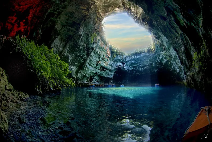 Download wallpaper of lake and cave with High quality and free