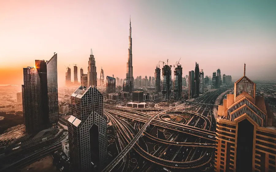 Dubai Sunset View in Quality6K