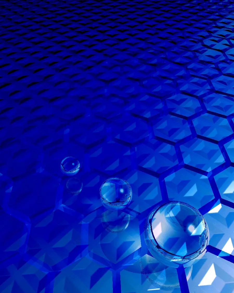 Beautiful blue metallic wallpaper