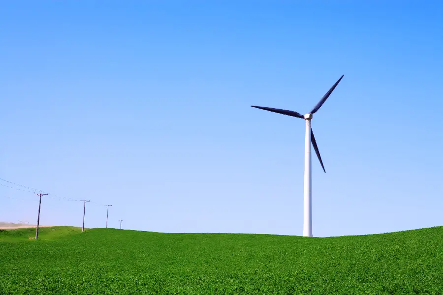 Download High Quality Photo of Wind Turbines and Electricity Generation Using Clean Wind Energy