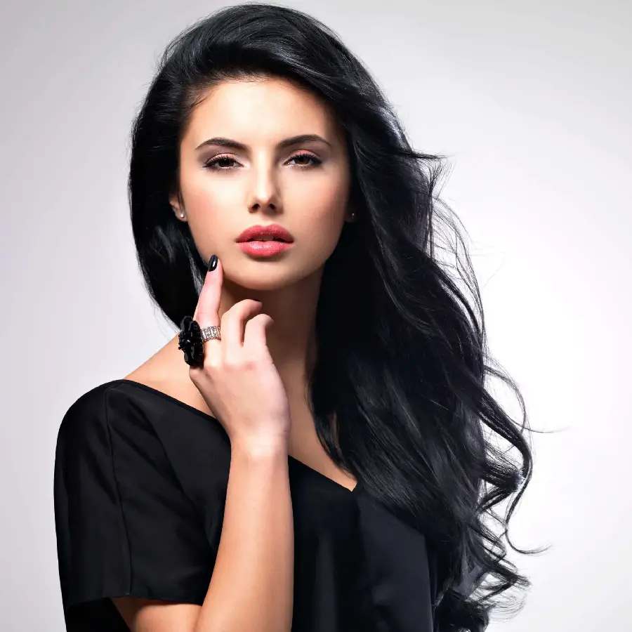 Handsome girl background