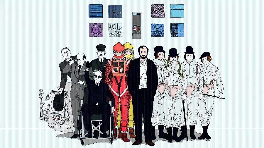 Minimal and Graphic Wallpaper of a Film Director